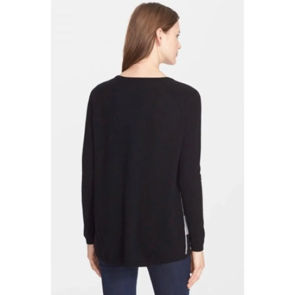 Autumn Cashmere Black/White Buffalo-Check Sweater - Picture 4 of 6